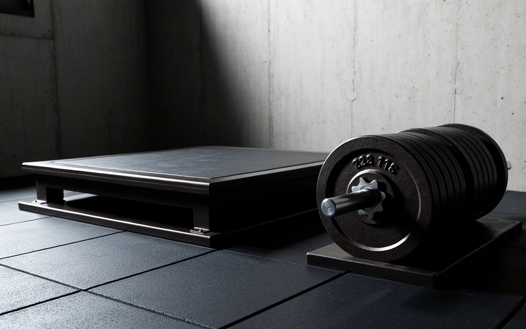 Professionelles Trainingsequipment in einer minimalistischen Umgebung